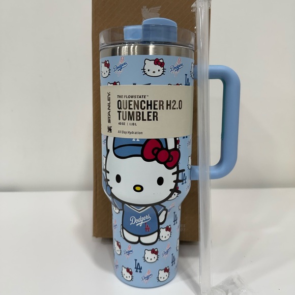 Stanley Flowstate Tumbler 40 Oz LA Dodgers MLB Hello Kitty Custom Brand New